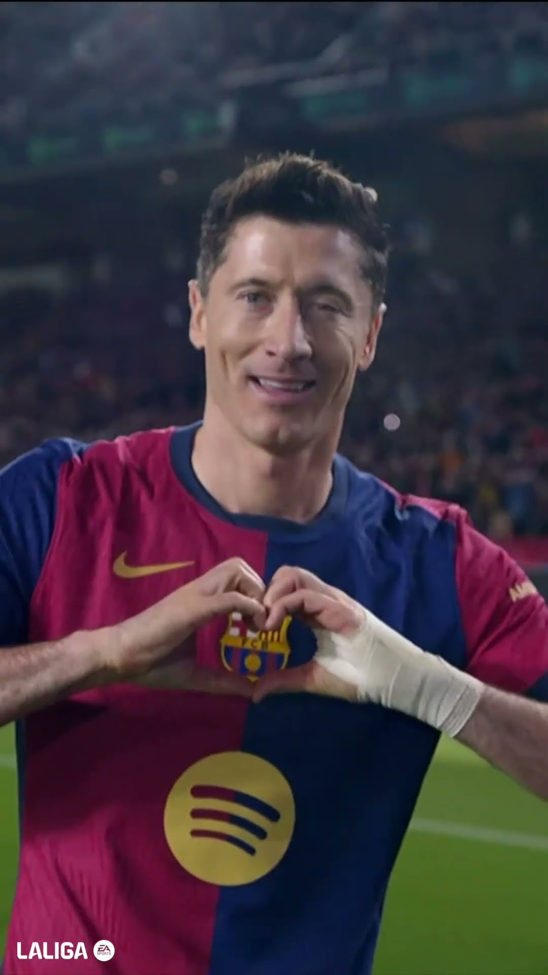 Lewy ? #fcbarcelona #lewandowski #laligahighlights